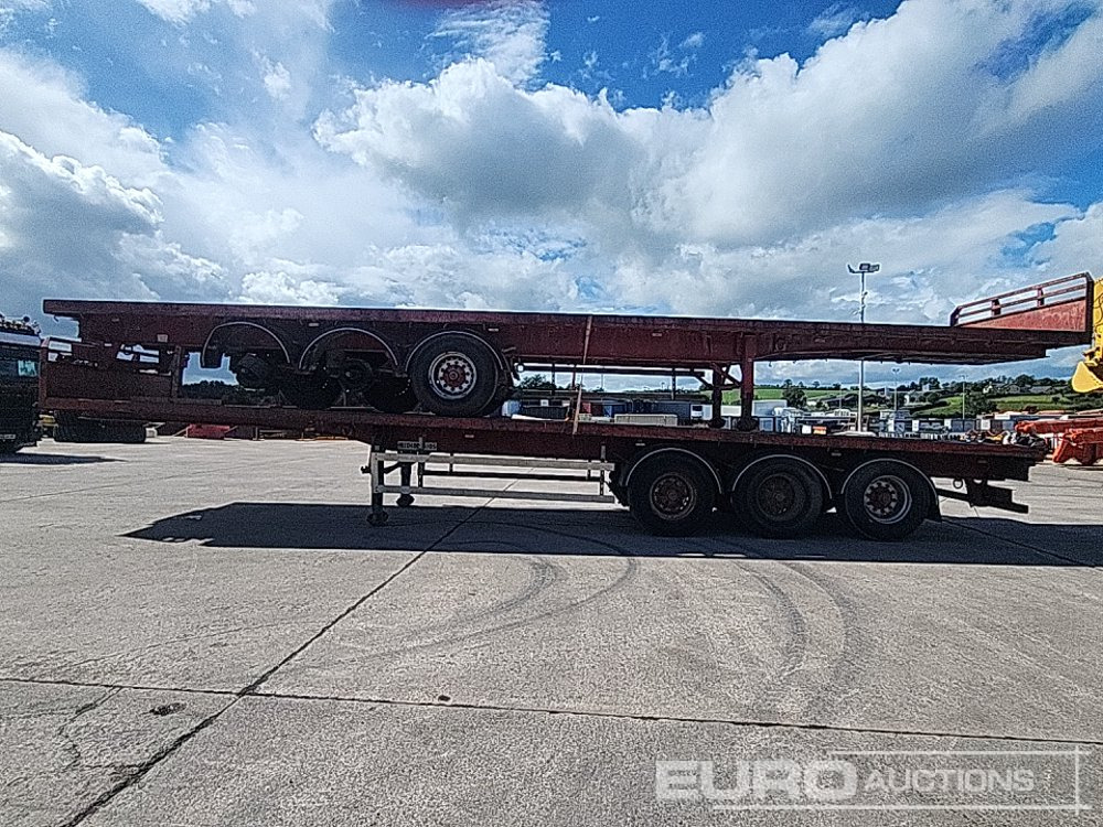 SDC 42 & 40' Tri Axle Flat Trailer, BPW Axles (2 of) - Бордово полуремарке/ Платформа: снимка 2 SDC 42 & 40' Tri Axle Flat Trailer, BPW Axles (2 of) - Бордово полуремарке/ Платформа: снимка 2