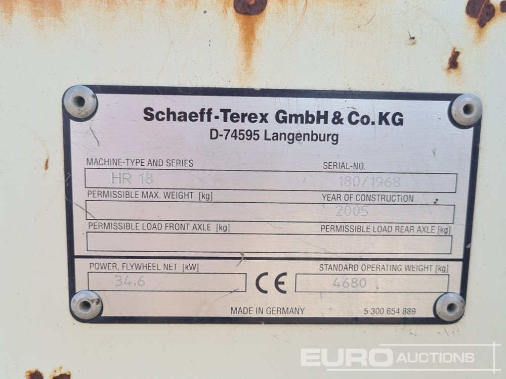 Мини багер Schaeff-Terex HR18: снимка 50