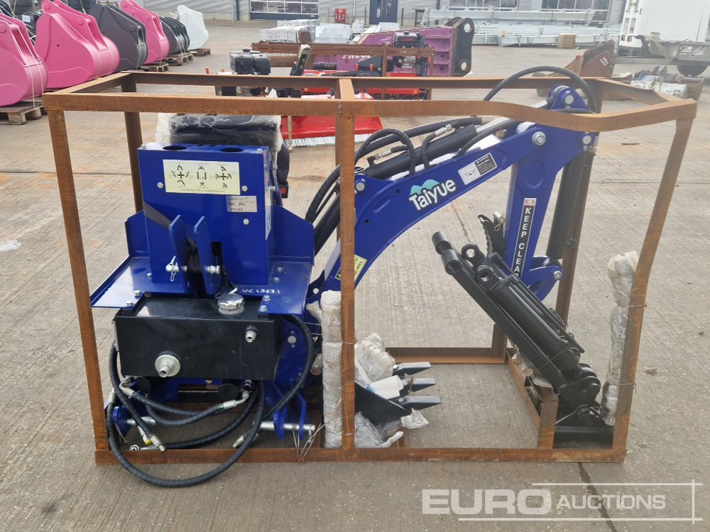 Селскостопанска техника Taiyue Hydraulic Backhoe Arm, Manual Thumb to suit 3 Point Linkage: снимка 6