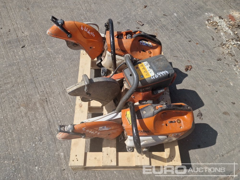 Stihl Petrol Quick Saw (2 of), Husqvarana K760 Petrol Quick Cut Saw - Техника за слагане на асфалт: снимка 2 Stihl Petrol Quick Saw (2 of), Husqvarana K760 Petrol Quick Cut Saw - Техника за слагане на асфалт: снимка 2