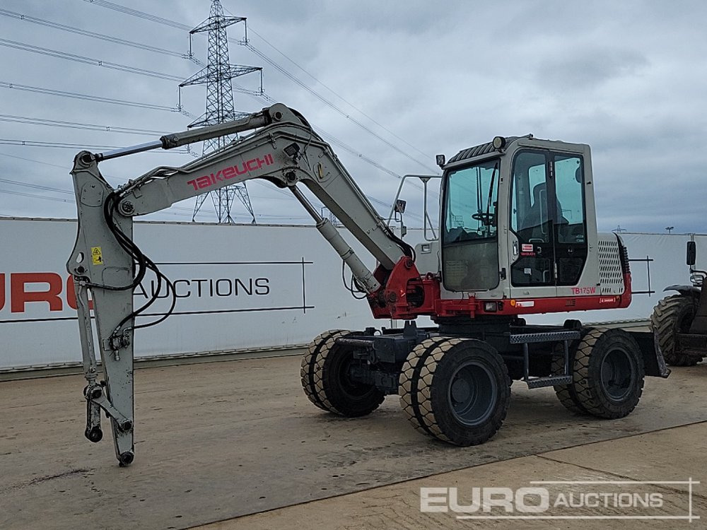 Takeuchi TB175W - Колесен багер: снимка 1 Takeuchi TB175W - Колесен багер: снимка 1