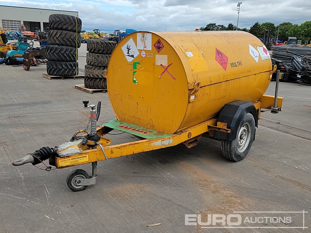 Trailer Engineering 950 Litre Single Axle Bunded Fuel Bowser, Manual pump - Резервоар за съхранение: снимка 1 Trailer Engineering 950 Litre Single Axle Bunded Fuel Bowser, Manual pump - Резервоар за съхранение: снимка 1