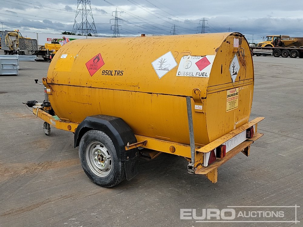 Trailer Engineering 950 Litre Single Axle Bunded Fuel Bowser, Manual pump - Резервоар за съхранение: снимка 3 Trailer Engineering 950 Litre Single Axle Bunded Fuel Bowser, Manual pump - Резервоар за съхранение: снимка 3