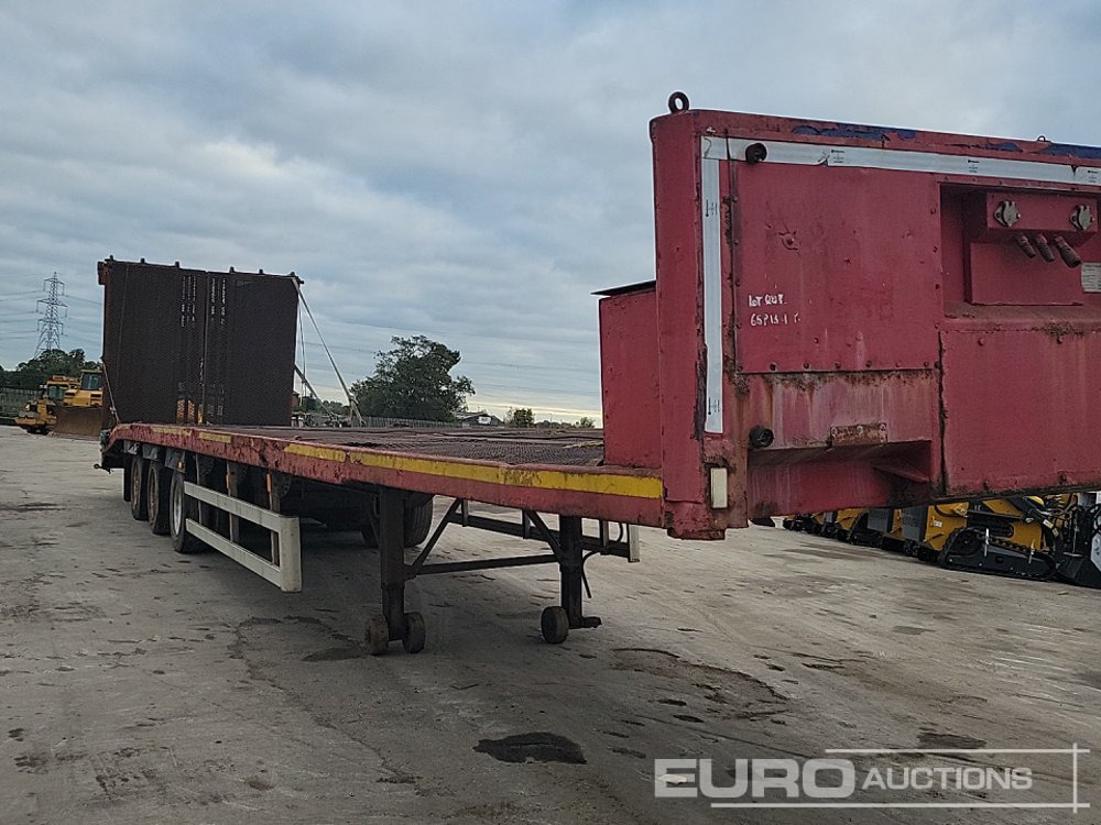 Нискорамна площадка полуремарке Tri Axle Low Loader Trailer, Winch, Hydraulic Ramp: снимка 31