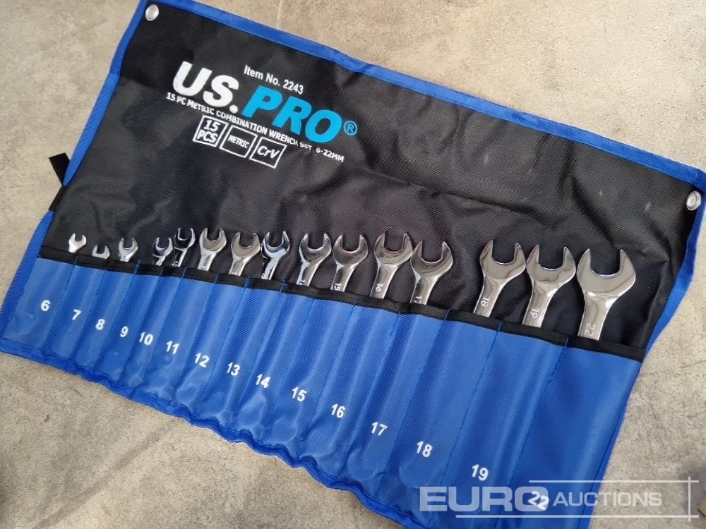 Unused 15pc Combination Spanner Set, 6mm-22mm - Оборудване за гаражи/ Работилници: снимка 2 Unused 15pc Combination Spanner Set, 6mm-22mm - Оборудване за гаражи/ Работилници: снимка 2
