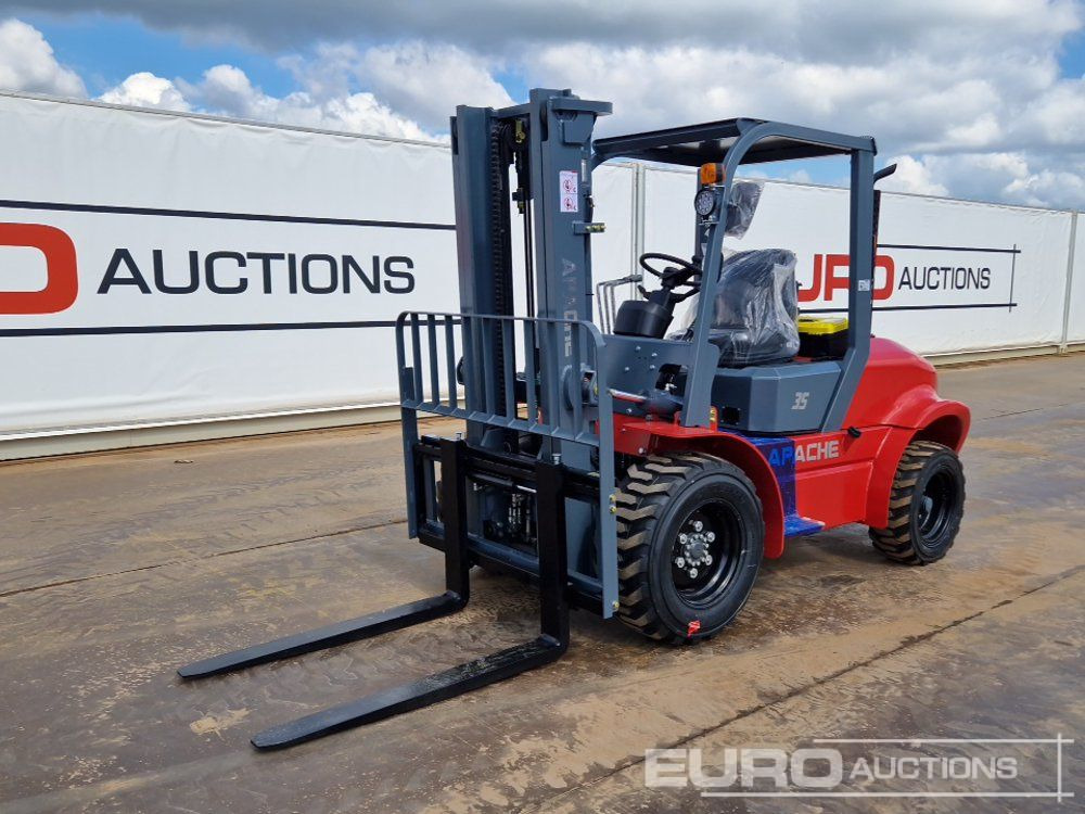 Unused 2025 Apache CPCD35 Diesel Rough Terrain Forklift, 2 Stage Mast, Sideshift - Мотокар с висока проходимост: снимка 2 Unused 2025 Apache CPCD35 Diesel Rough Terrain Forklift, 2 Stage Mast, Sideshift - Мотокар с висока проходимост: снимка 2