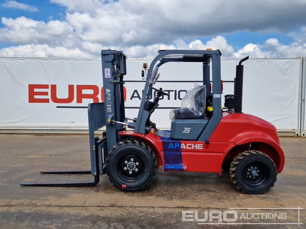 Unused 2025 Apache CPCD35 Diesel Rough Terrain Forklift, 2 Stage Mast, Sideshift - Мотокар с висока проходимост: снимка 4 Unused 2025 Apache CPCD35 Diesel Rough Terrain Forklift, 2 Stage Mast, Sideshift - Мотокар с висока проходимост: снимка 4