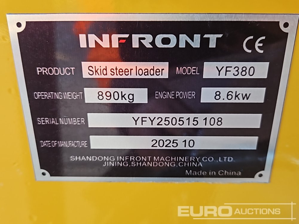 Unused 2025 Infront YF380 - Мини челен товарач: снимка 1 Unused 2025 Infront YF380 - Мини челен товарач: снимка 1