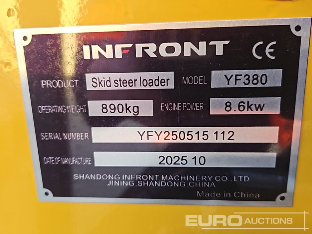 Unused 2025 Infront YF380 - Мини челен товарач: снимка 1 Unused 2025 Infront YF380 - Мини челен товарач: снимка 1