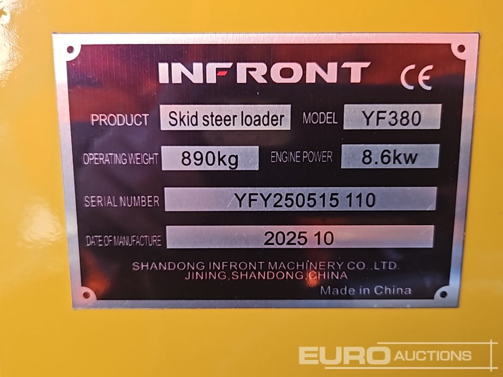 Unused 2025 Infront YF380 - Мини челен товарач: снимка 1 Unused 2025 Infront YF380 - Мини челен товарач: снимка 1