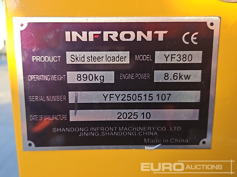 Unused 2025 Infront YF380 - Мини челен товарач: снимка 1 Unused 2025 Infront YF380 - Мини челен товарач: снимка 1
