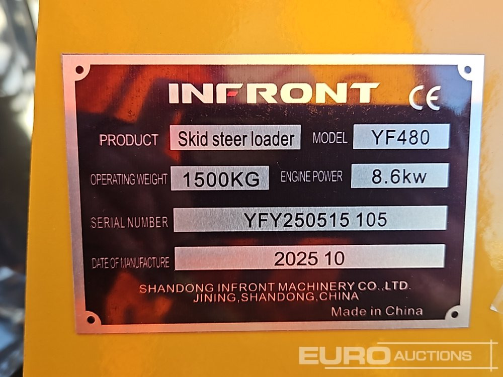 Unused 2025 Infront YF480 - Мини челен товарач: снимка 1 Unused 2025 Infront YF480 - Мини челен товарач: снимка 1