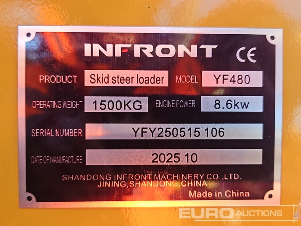 Unused 2025 Infront YF480 - Мини челен товарач: снимка 1 Unused 2025 Infront YF480 - Мини челен товарач: снимка 1