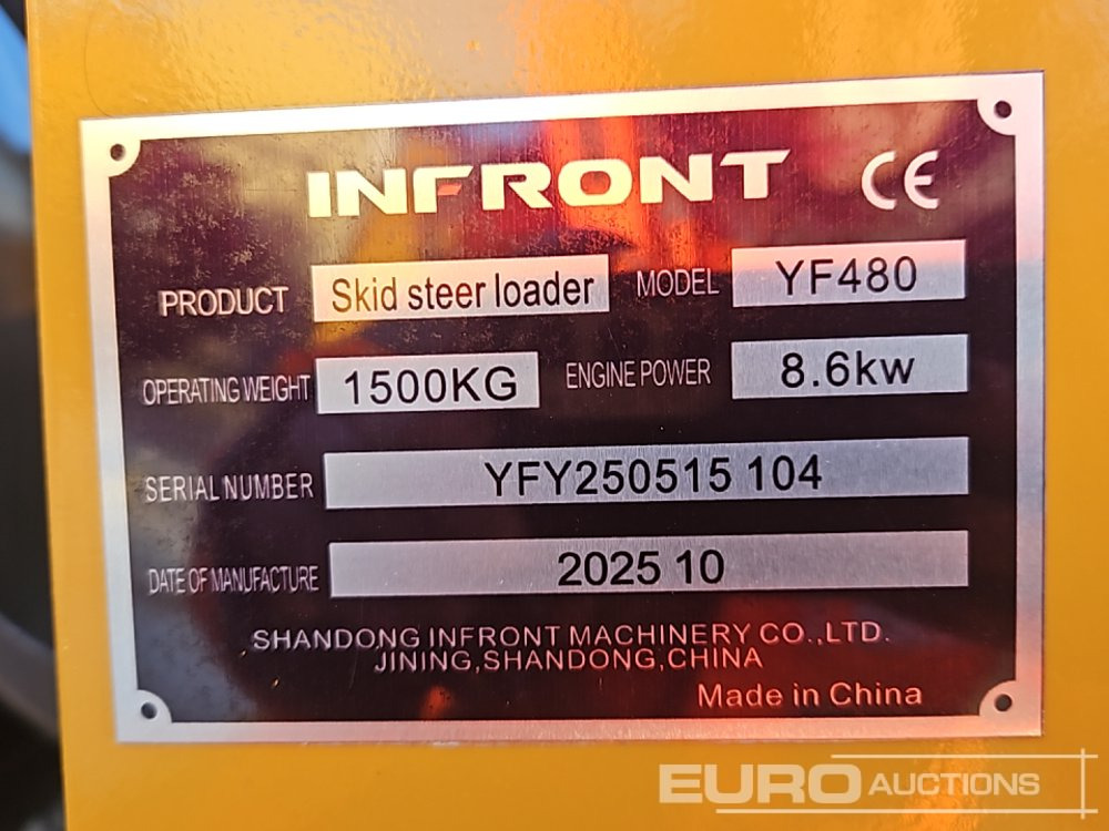 Unused 2025 Infront YF480 - Мини челен товарач: снимка 1 Unused 2025 Infront YF480 - Мини челен товарач: снимка 1