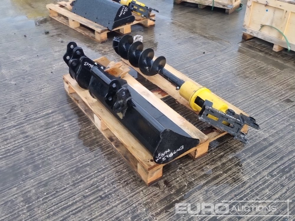 Unused 32" Ditching, 8" Digging Bucket, Hydraulic 200mm Auger Flight & Drive 25mm Pin to suit Mini Excavator - Кофа: снимка 5 Unused 32" Ditching, 8" Digging Bucket, Hydraulic 200mm Auger Flight & Drive 25mm Pin to suit Mini Excavator - Кофа: снимка 5
