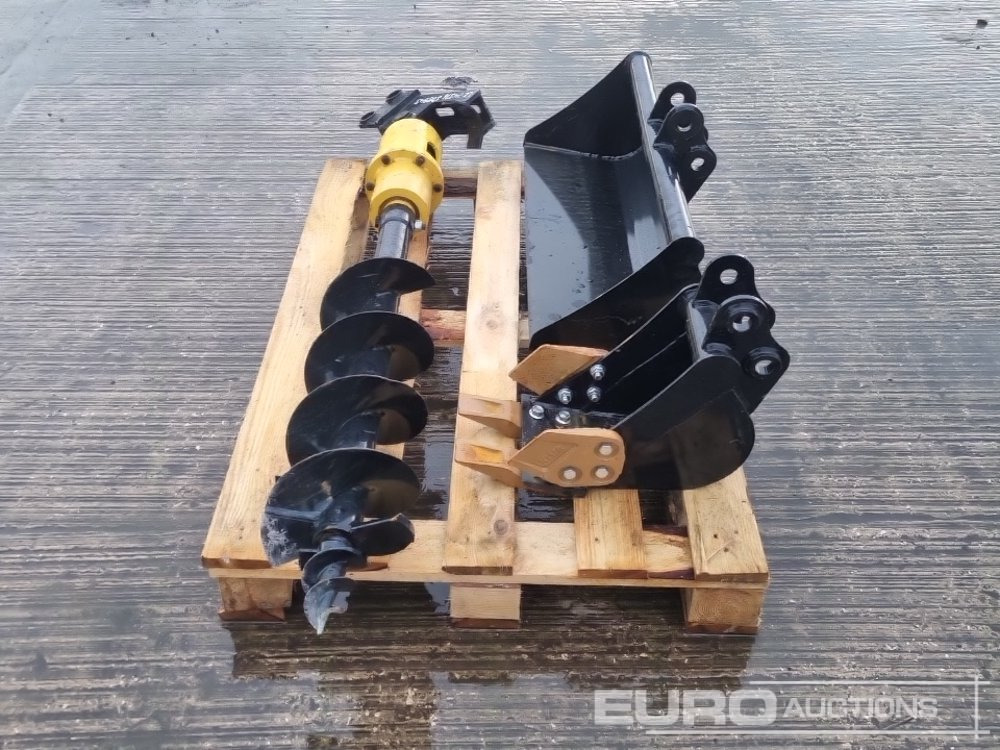 Unused 32" Ditching, 8" Digging Bucket, Hydraulic 200mm Auger Flight & Drive 25mm Pin to suit Mini Excavator - Кофа: снимка 2 Unused 32" Ditching, 8" Digging Bucket, Hydraulic 200mm Auger Flight & Drive 25mm Pin to suit Mini Excavator - Кофа: снимка 2