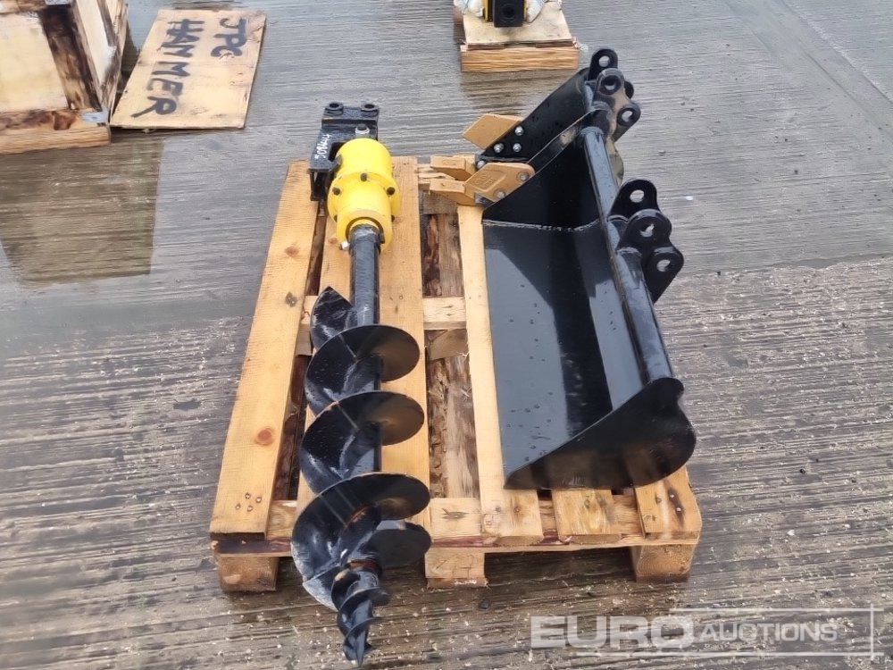 Unused 32" Ditching, 8" Digging Bucket, Hydraulic 200mm Auger Flight & Drive 25mm Pin to suit Mini Excavator - Кофа: снимка 2 Unused 32" Ditching, 8" Digging Bucket, Hydraulic 200mm Auger Flight & Drive 25mm Pin to suit Mini Excavator - Кофа: снимка 2