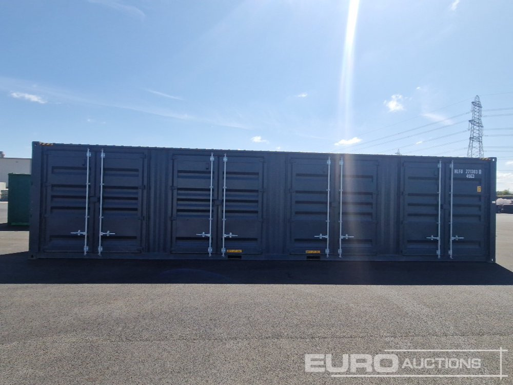 Unused 40ft HC Container, 4 Side Doors, 1 End Door (Cannot Be Reconsigned) - Морски контейнер: снимка 1 Unused 40ft HC Container, 4 Side Doors, 1 End Door (Cannot Be Reconsigned) - Морски контейнер: снимка 1