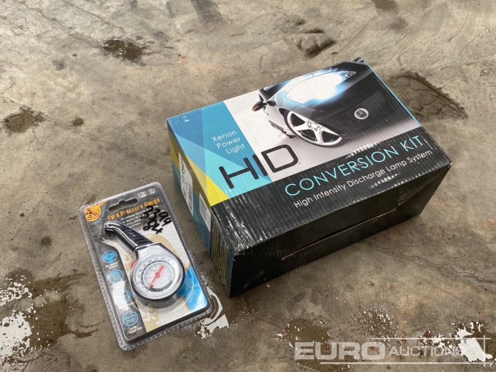 Unused Air Pressure Gauge, LED headlight Conversioin Kit - Оборудване за гаражи/ Работилници: снимка 1 Unused Air Pressure Gauge, LED headlight Conversioin Kit - Оборудване за гаражи/ Работилници: снимка 1