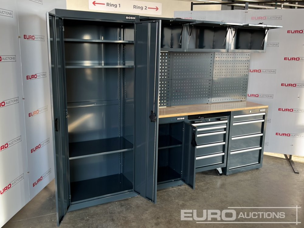 Unused Boss 2.6m 9 Drawer, 5 Cabinet Tool Station (3 boxes) - Оборудване за гаражи/ Работилници: снимка 5 Unused Boss 2.6m 9 Drawer, 5 Cabinet Tool Station (3 boxes) - Оборудване за гаражи/ Работилници: снимка 5