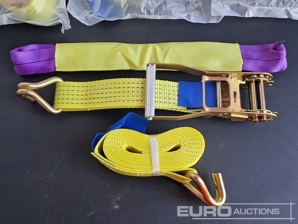 Unused Boss 4M x 50mm 5 Ton Ratchet Straps with Sling (4 of) - Оборудване за гаражи/ Работилници: снимка 4 Unused Boss 4M x 50mm 5 Ton Ratchet Straps with Sling (4 of) - Оборудване за гаражи/ Работилници: снимка 4