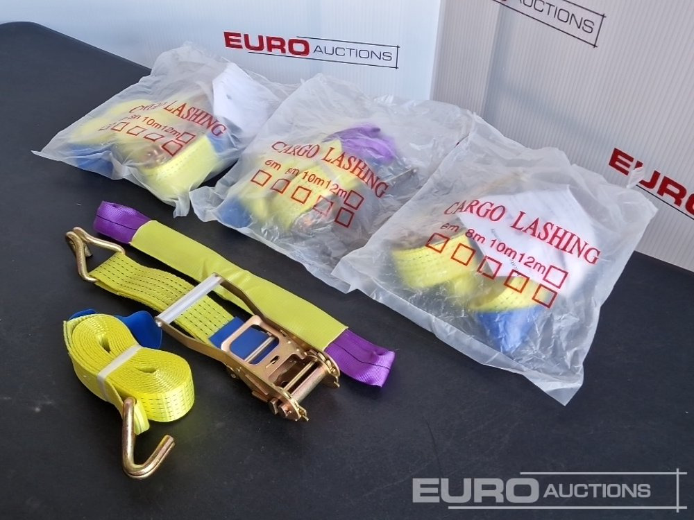 Unused Boss 4M x 50mm 5 Ton Ratchet Straps with Sling (4 of) - Оборудване за гаражи/ Работилници: снимка 3 Unused Boss 4M x 50mm 5 Ton Ratchet Straps with Sling (4 of) - Оборудване за гаражи/ Работилници: снимка 3