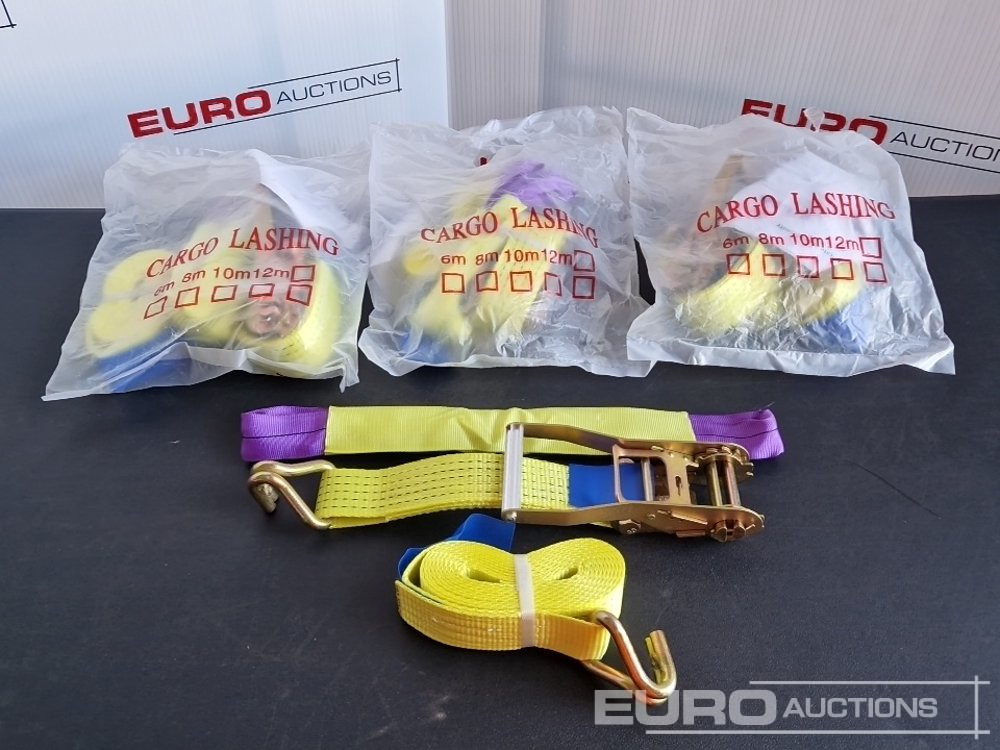 Unused Boss 4M x 50mm 5 Ton Ratchet Straps with Sling (4 of) - Оборудване за гаражи/ Работилници: снимка 2 Unused Boss 4M x 50mm 5 Ton Ratchet Straps with Sling (4 of) - Оборудване за гаражи/ Работилници: снимка 2