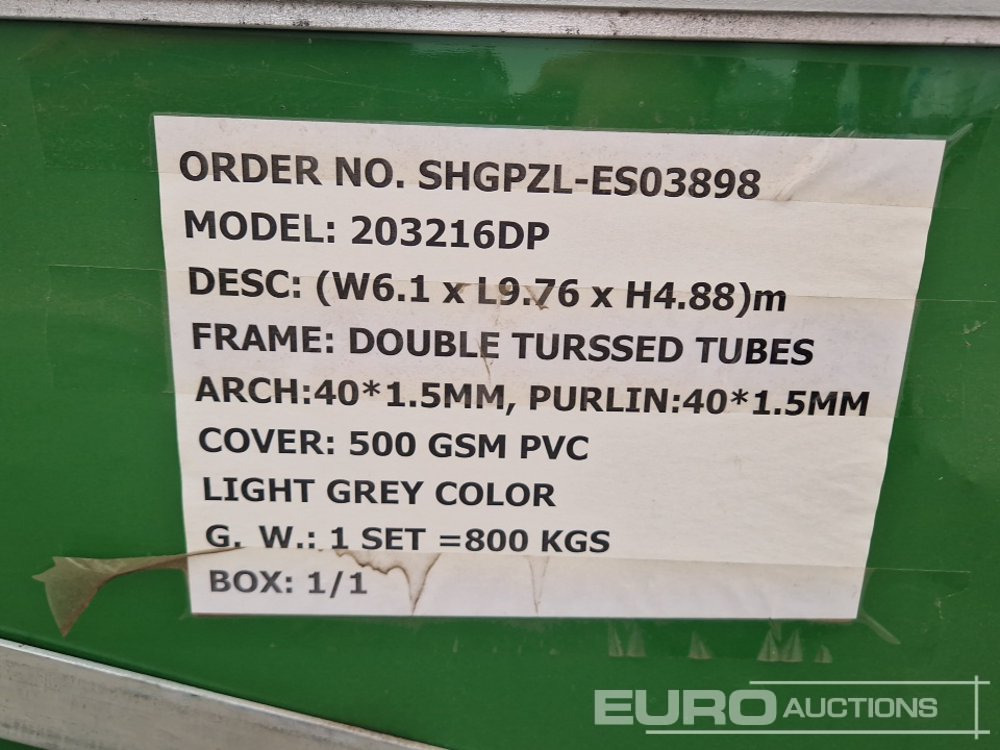 Unused Essential 20' x 32' x 16' Dome Shelter (Cannot Be Reconsigned) - Морски контейнер: снимка 5 Unused Essential 20' x 32' x 16' Dome Shelter (Cannot Be Reconsigned) - Морски контейнер: снимка 5