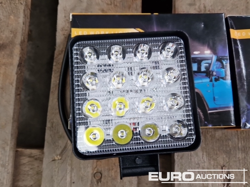 Оборудване за гаражи/ Работилници Unused LED Work Lights, 48w, 12V/24V, Adjustable Bracket, IP67 Waterproof, 6000k White (4 of): снимка 6