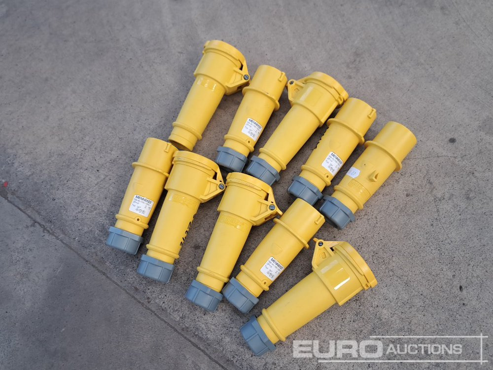 Unused Mennekes 16A 100-130V Plugs (10 of) - Оборудване за гаражи/ Работилници: снимка 1 Unused Mennekes 16A 100-130V Plugs (10 of) - Оборудване за гаражи/ Работилници: снимка 1