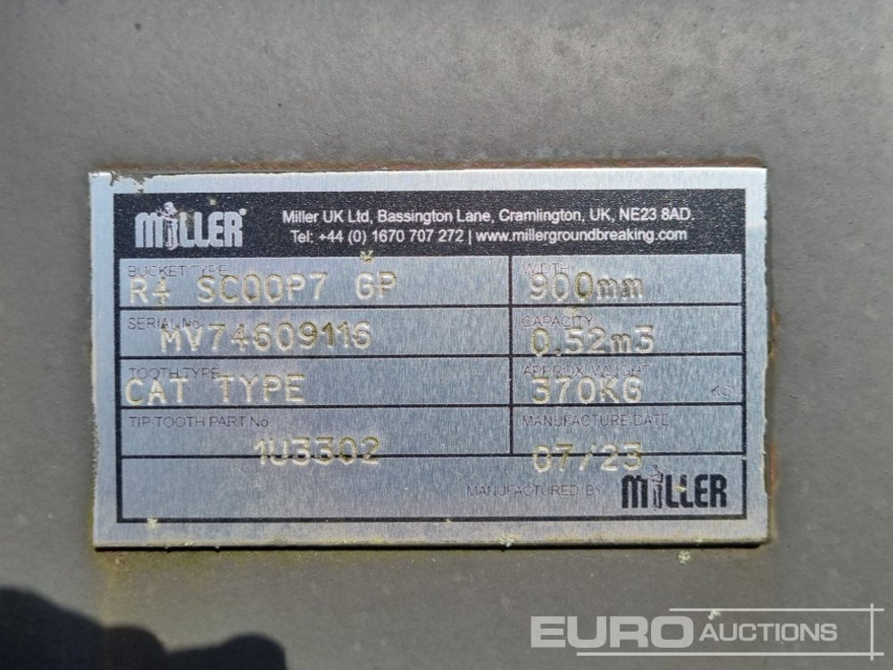 Нови Кофа Unused Miller 36" Scoop Bucket 65mm Pin to suit 13 Ton Excavator: снимка 13