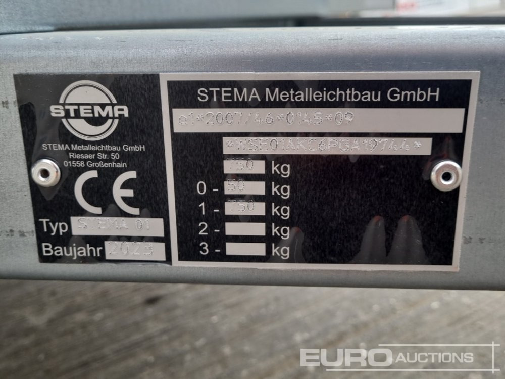 Ремарке за строителна техника Unused Stema OPTI 750: снимка 20