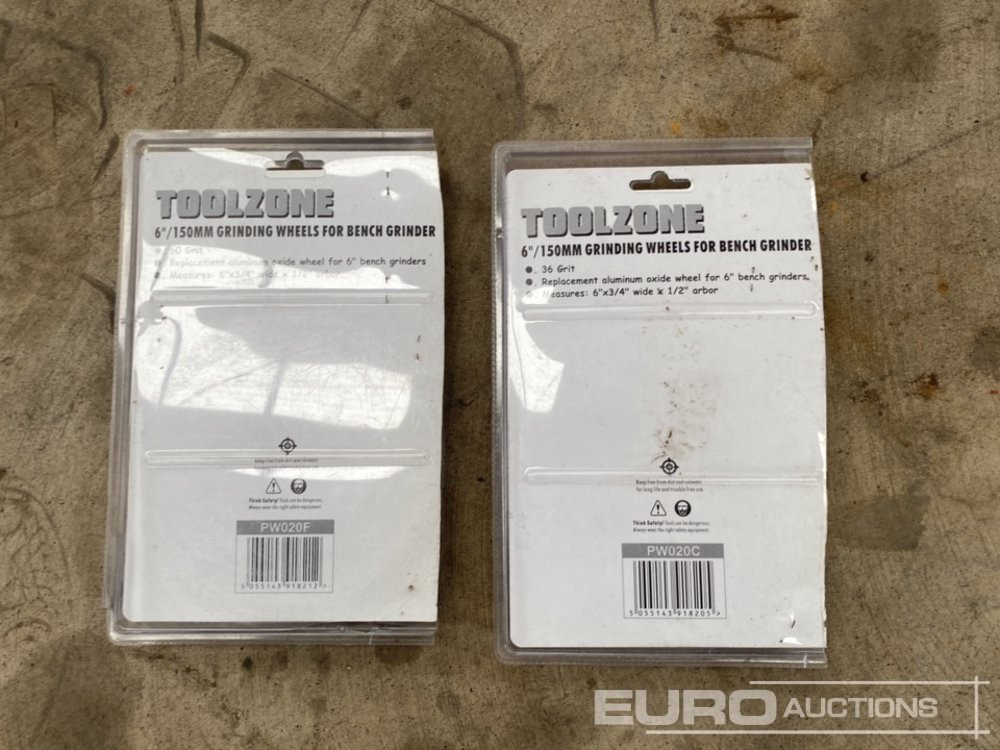 Unused Toolzone 6" Disc Wheels for Bench Grinder - Оборудване за гаражи/ Работилници: снимка 4 Unused Toolzone 6" Disc Wheels for Bench Grinder - Оборудване за гаражи/ Работилници: снимка 4