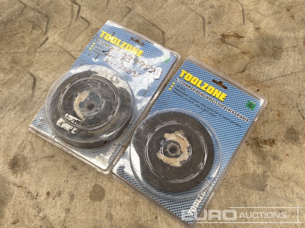 Unused Toolzone 6" Disc Wheels for Bench Grinder - Оборудване за гаражи/ Работилници: снимка 3 Unused Toolzone 6" Disc Wheels for Bench Grinder - Оборудване за гаражи/ Работилници: снимка 3