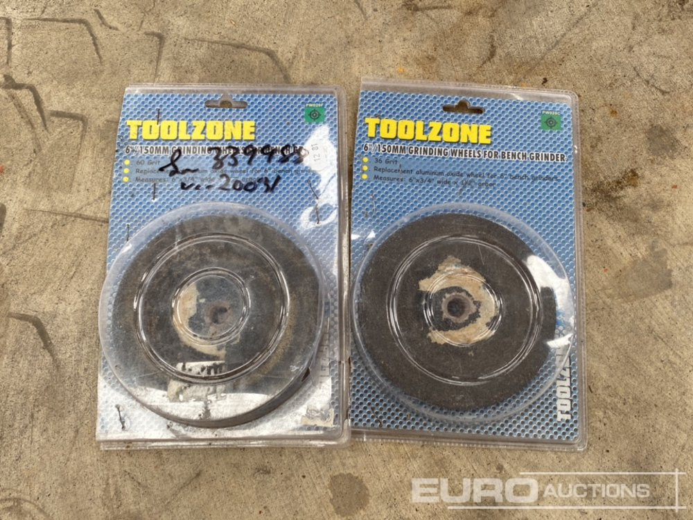 Unused Toolzone 6" Disc Wheels for Bench Grinder - Оборудване за гаражи/ Работилници: снимка 2 Unused Toolzone 6" Disc Wheels for Bench Grinder - Оборудване за гаражи/ Работилници: снимка 2