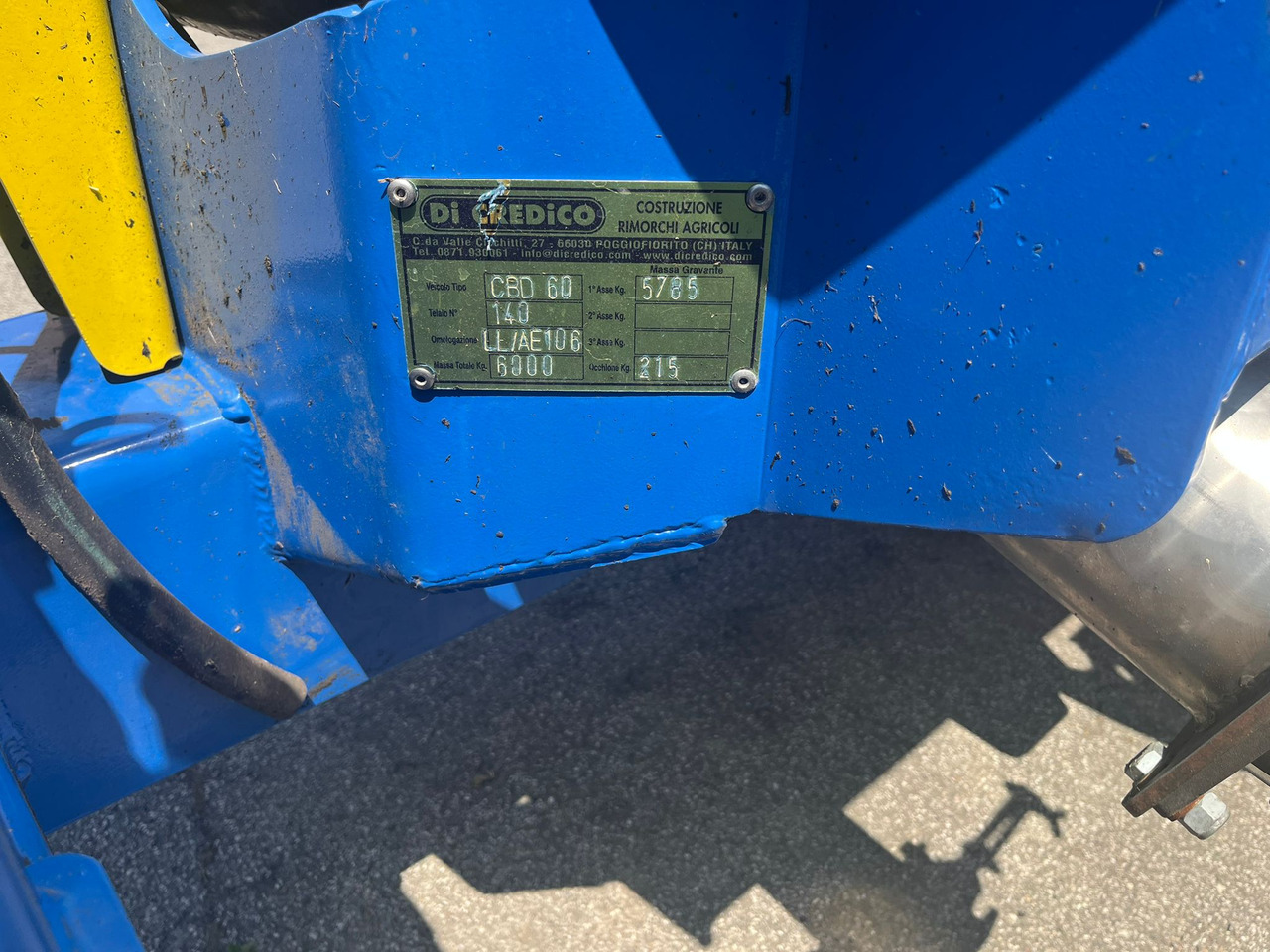 Carrobotte usato Di Credico CBD60 - Цистерна за течен тор: снимка 4 Carrobotte usato Di Credico CBD60 - Цистерна за течен тор: снимка 4