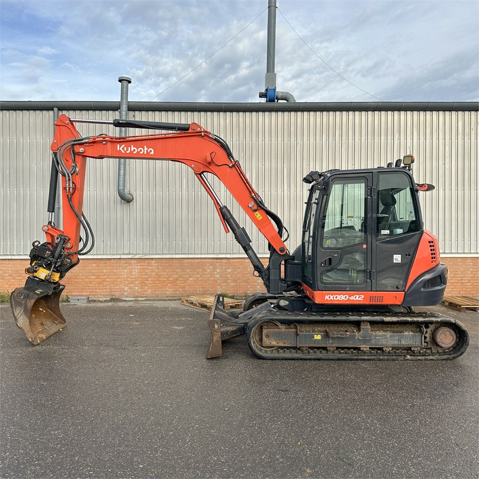 Kubota KX080-4 A2 - Мини багер: снимка 1 Kubota KX080-4 A2 - Мини багер: снимка 1