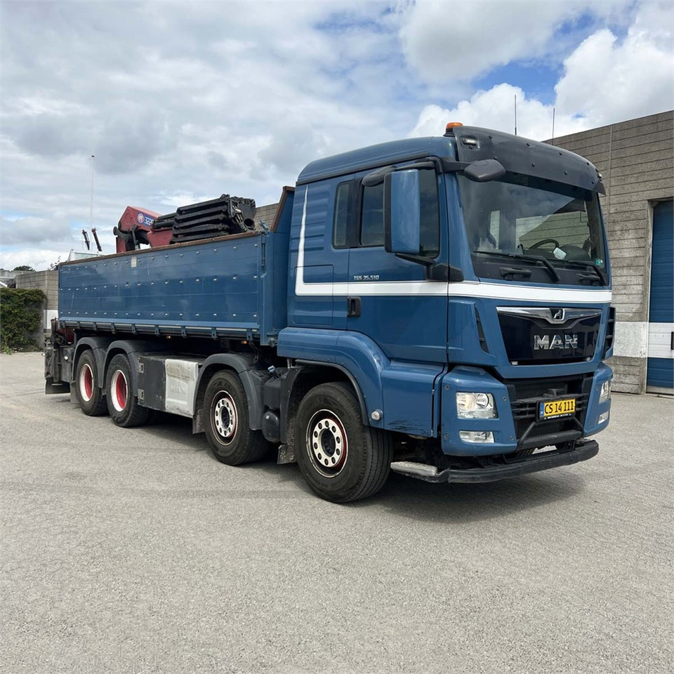 MAN TGS 35.510 8x4 BL - Камион с кран, Бордови камион: снимка 1 MAN TGS 35.510 8x4 BL - Камион с кран, Бордови камион: снимка 1