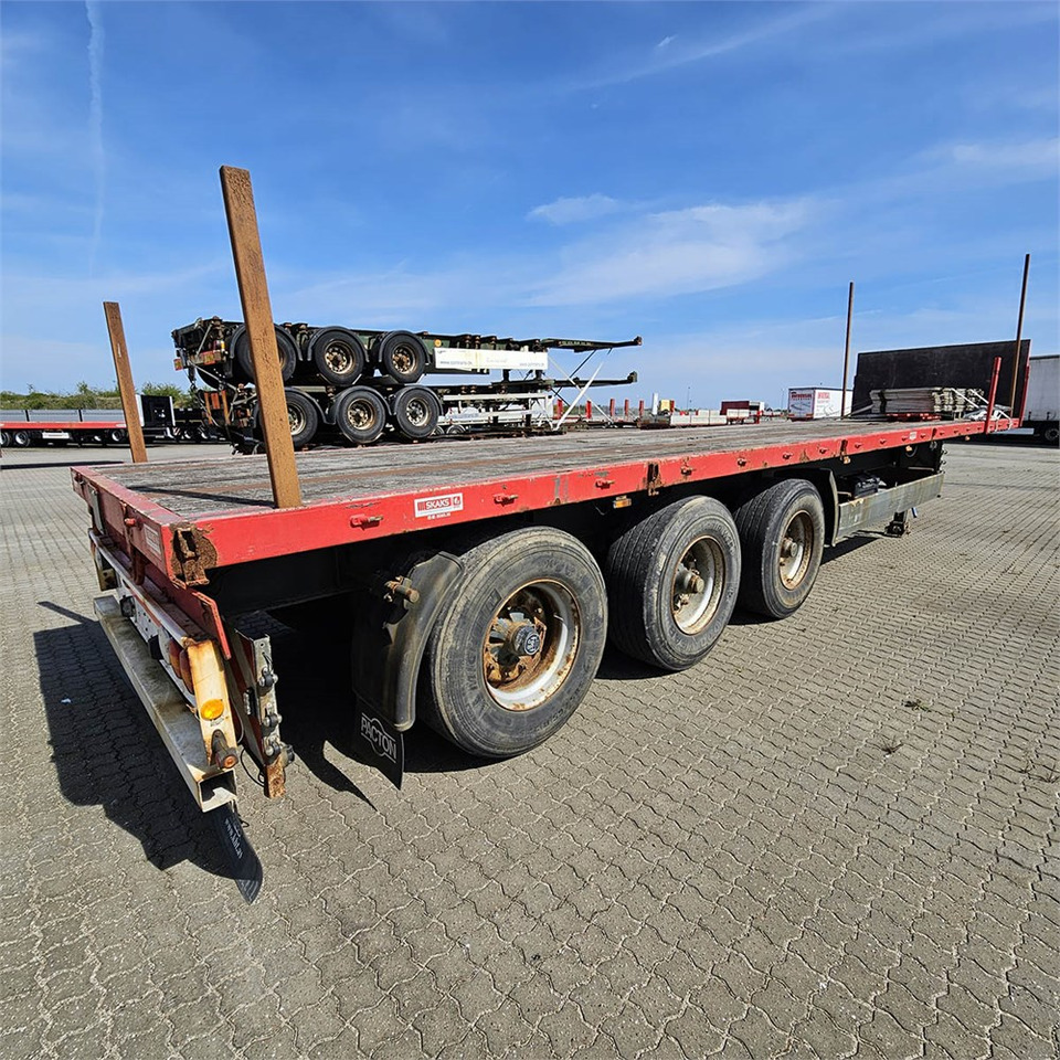 Pacton Flatbed - Бордово полуремарке/ Платформа: снимка 1 Pacton Flatbed - Бордово полуремарке/ Платформа: снимка 1