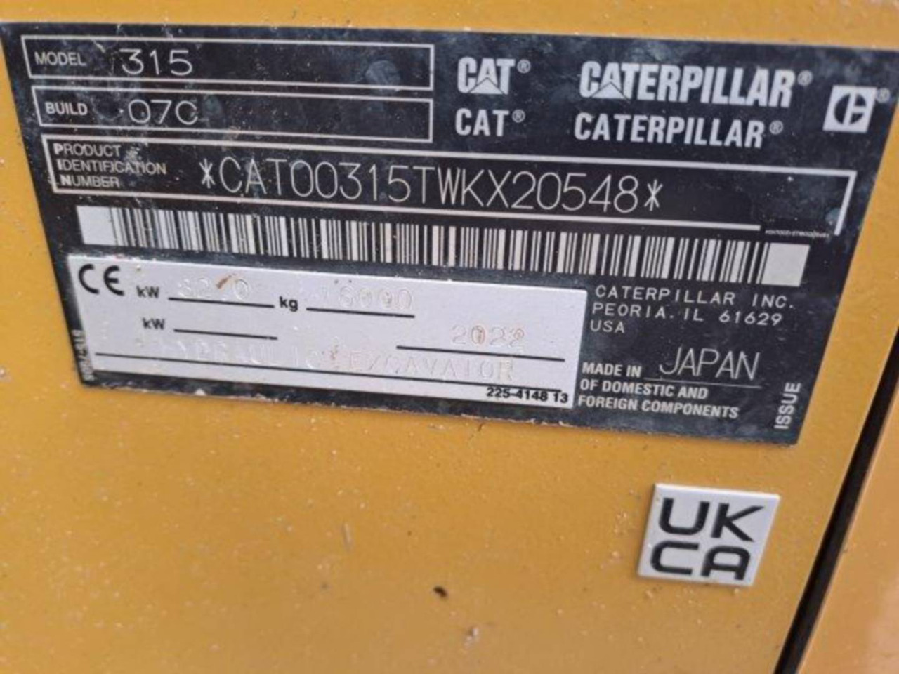 CAT 315 - Верижен багер: снимка 5 CAT 315 - Верижен багер: снимка 5
