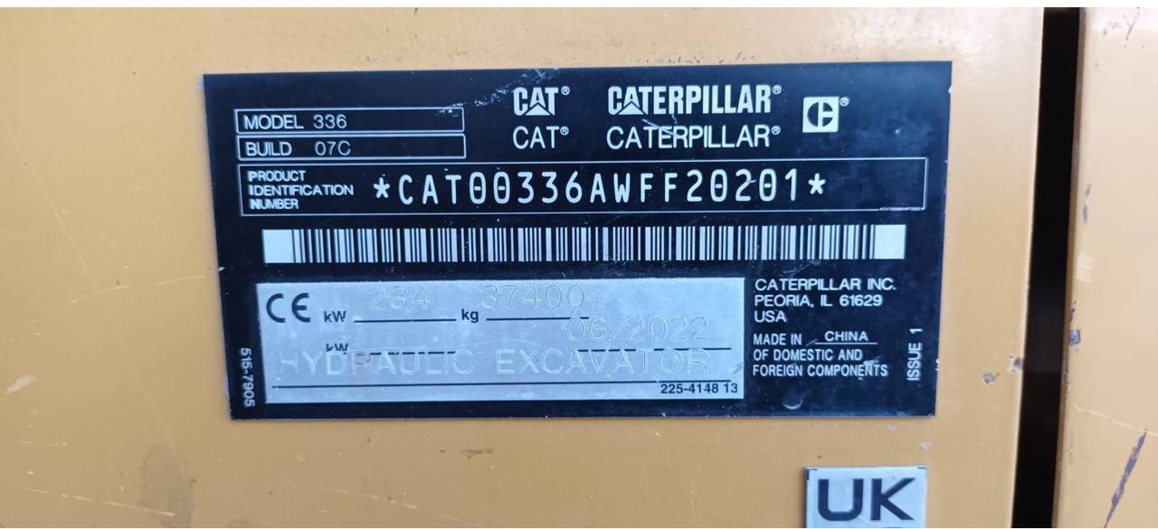Верижен багер CAT 336: снимка 6