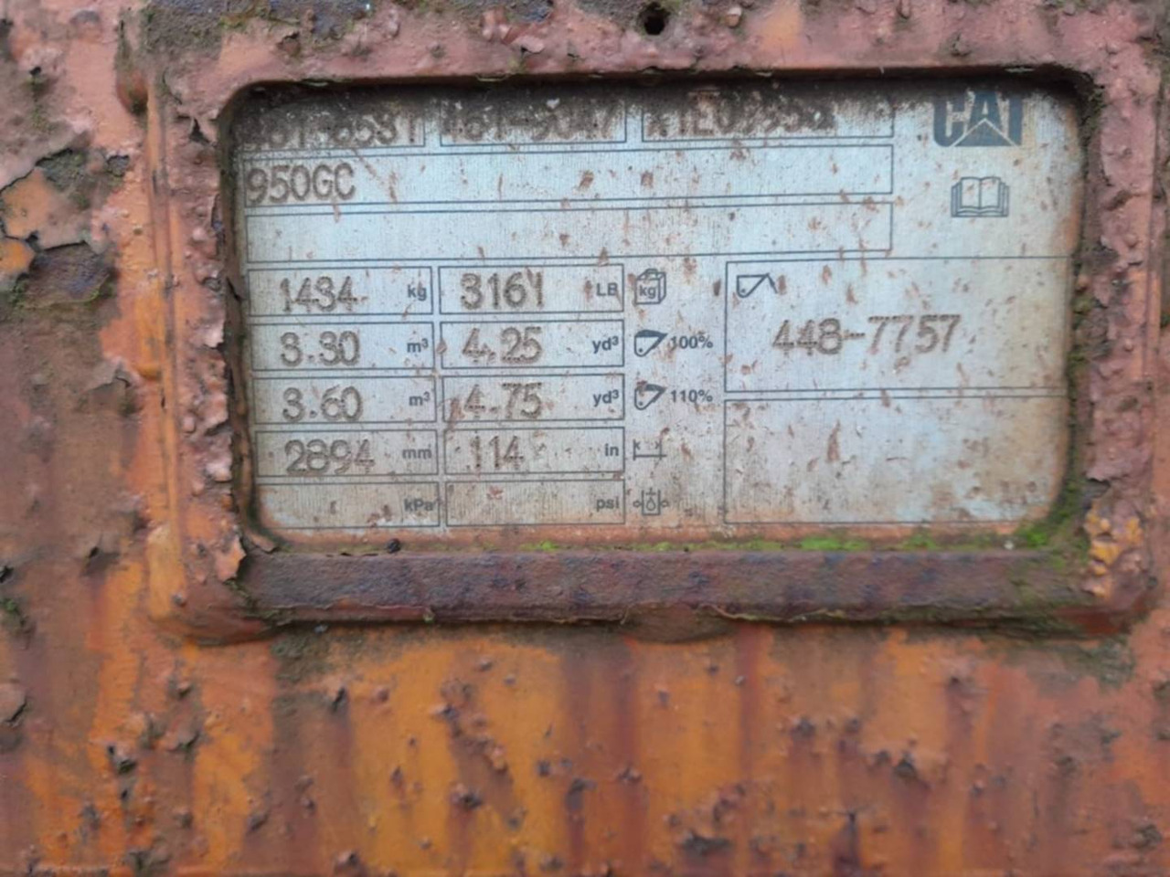 CAT 950GC/GODET/3,3M3/2894MM/BUCKET - Кофа: снимка 2 CAT 950GC/GODET/3,3M3/2894MM/BUCKET - Кофа: снимка 2