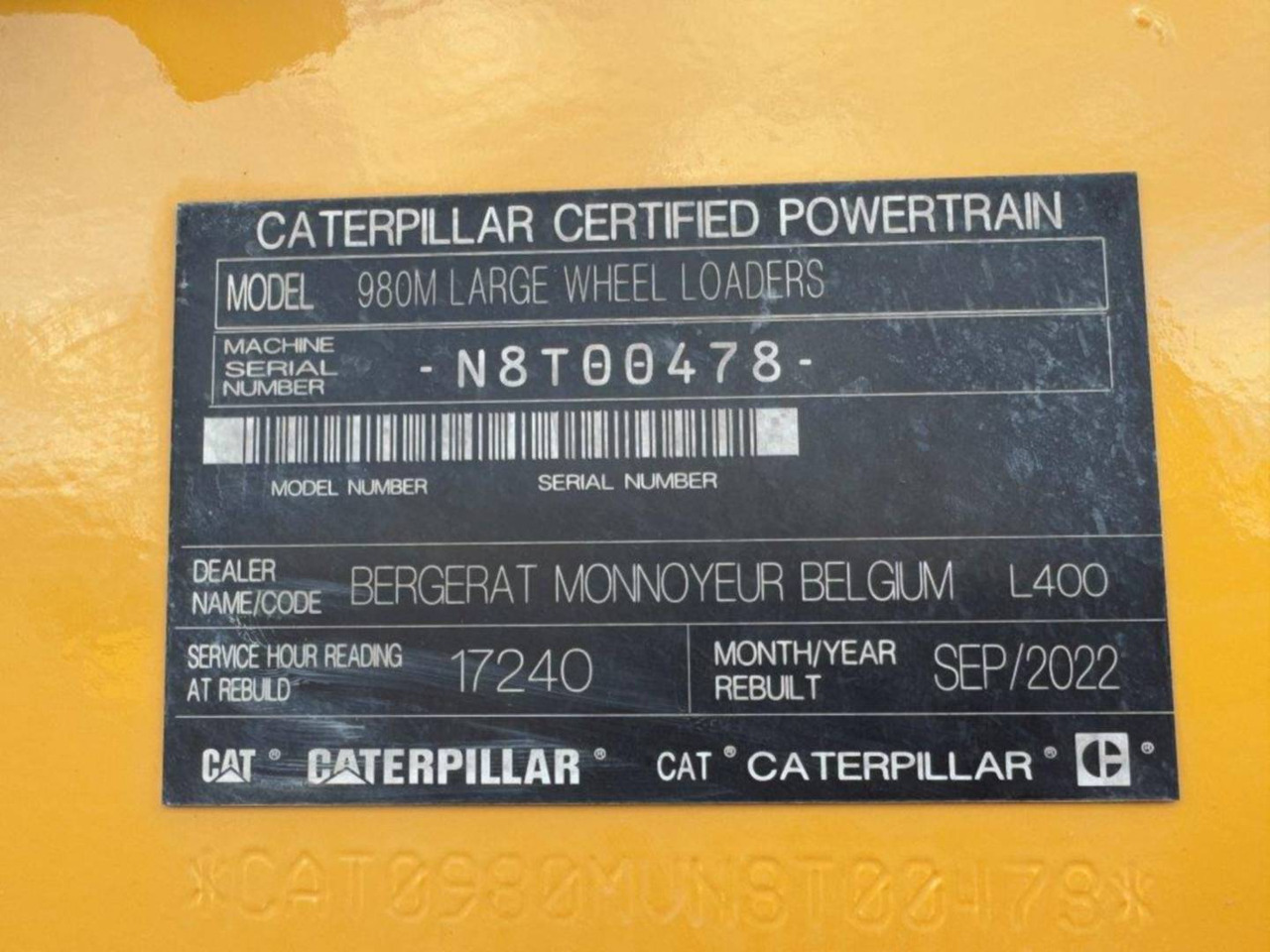 Колесен товарач CAT 980M: снимка 6