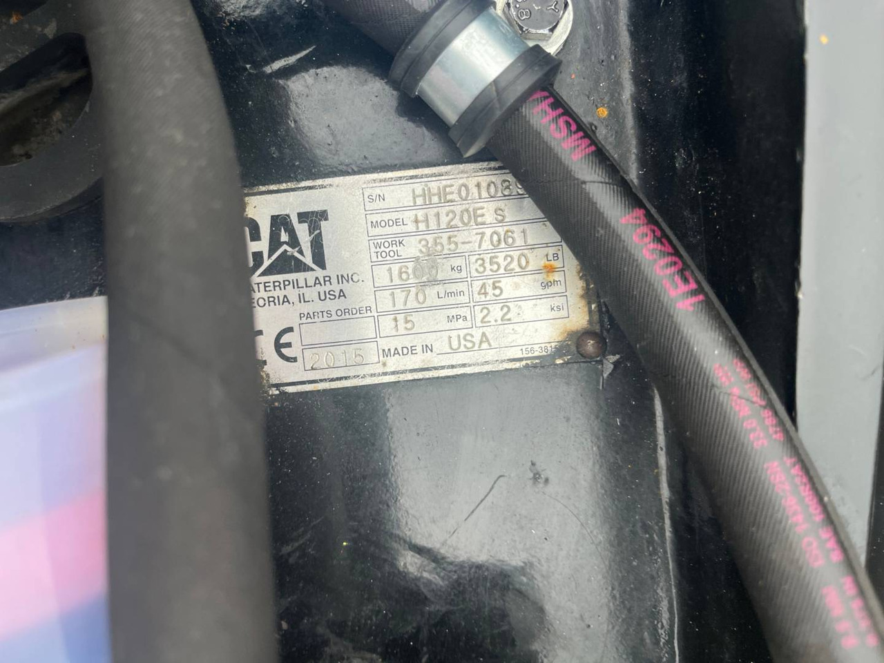 CAT H120S/CW40S/BRH - Хидравличен чук: снимка 3 CAT H120S/CW40S/BRH - Хидравличен чук: снимка 3