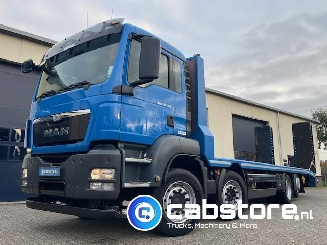 MAN TGS 35.360 8x2 Machinetransporter - Oprijwagen - Bouwjaar 2014 - Hydraulische rampen - 8x2-4 - Bickel-Tec - Good condition - Бордови камион: снимка 1 MAN TGS 35.360 8x2 Machinetransporter - Oprijwagen - Bouwjaar 2014 - Hydraulische rampen - 8x2-4 - Bickel-Tec - Good condition - Бордови камион: снимка 1