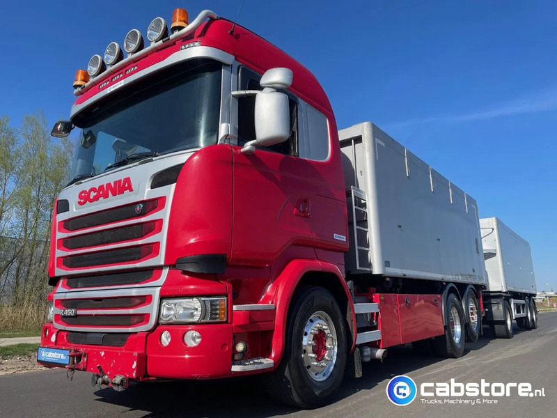 Scania R450 LB6X2*4HNB Euro 6 - Year 2016 - RETARDER - ALUMINIUM kipper + FLOOR kipper aanhangwagen - Good Condition !! - Самосвал камион: снимка 3 Scania R450 LB6X2*4HNB Euro 6 - Year 2016 - RETARDER - ALUMINIUM kipper + FLOOR kipper aanhangwagen - Good Condition !! - Самосвал камион: снимка 3