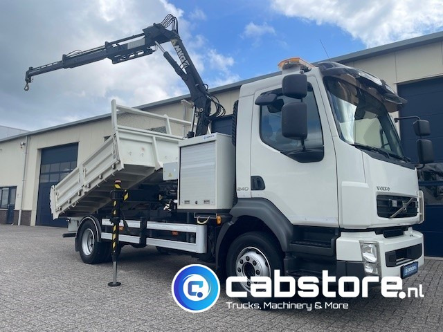Volvo FL 240 4x2 Euro 5 - Kipper - MKG HLK 45 a2 Autolaadkraan - Bouwjaar 2012 - APK 18-10-2025 - ORIGINAL Km 35.640 !!!! - Good condition !! - Камион с кран: снимка 1 Volvo FL 240 4x2 Euro 5 - Kipper - MKG HLK 45 a2 Autolaadkraan - Bouwjaar 2012 - APK 18-10-2025 - ORIGINAL Km 35.640 !!!! - Good condition !! - Камион с кран: снимка 1