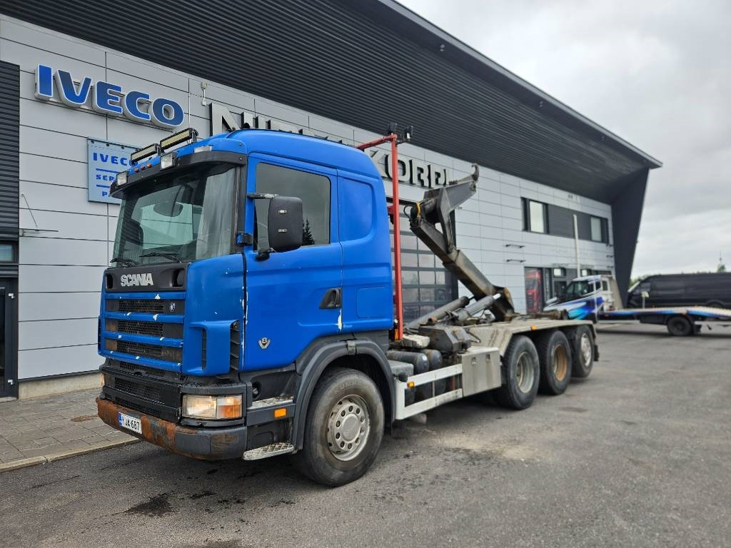 Scania R164 6m taittokoukku - Мултилифт с кука камион: снимка 1 Scania R164 6m taittokoukku - Мултилифт с кука камион: снимка 1