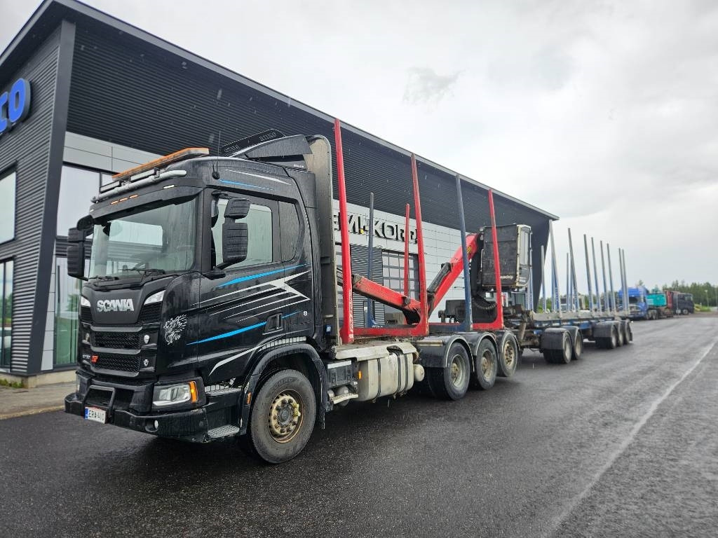 Scania R730 8x4 koko yhdistelmä - Камион за дърва: снимка 1 Scania R730 8x4 koko yhdistelmä - Камион за дърва: снимка 1