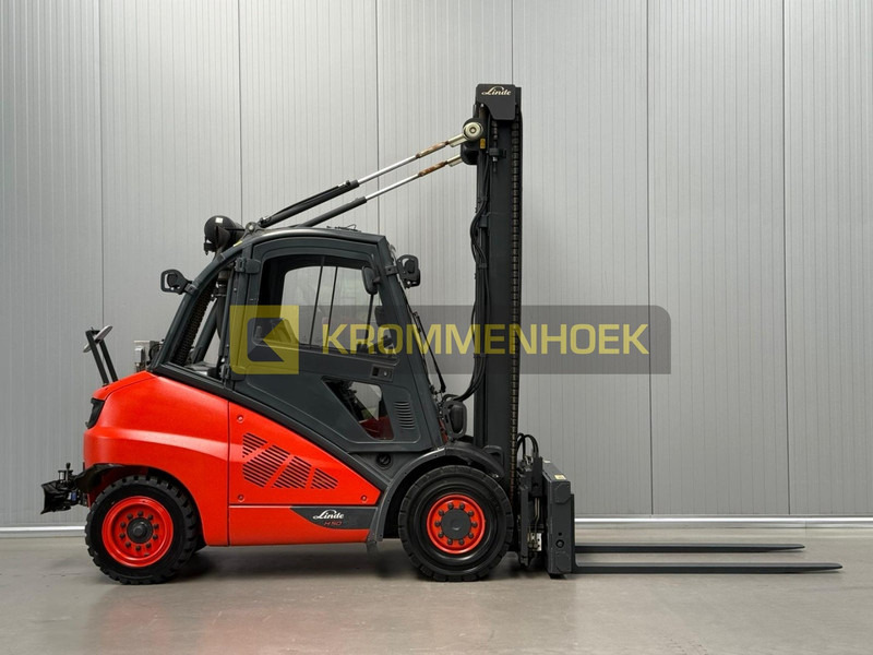 Linde H 50 D Luchtremmen + Aanhangerkoppeling - Дизелов мотокар: снимка 5 Linde H 50 D Luchtremmen + Aanhangerkoppeling - Дизелов мотокар: снимка 5
